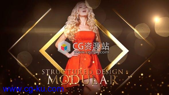 AE模板-华丽金色粒子年会活动颁奖典礼开场片头 Real Gold Awards 2的图片1