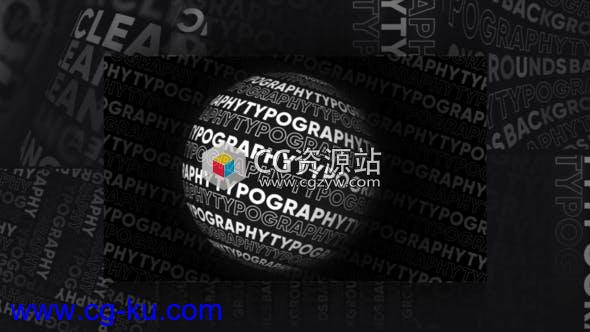 AE模板-14不同时尚错字图案文字排版动画Typography Patterns的图片1