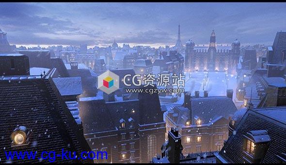 巴黎罗马伦敦城市建筑楼房3D模型 OBJ/FBX/MA/MTL格式的图片1