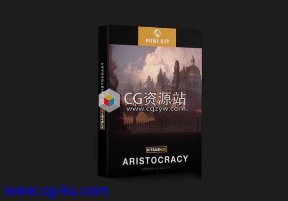 楼房建筑3D模型 KitBash3D – Mini Kit: Aristocracy (FBX格式)的图片1