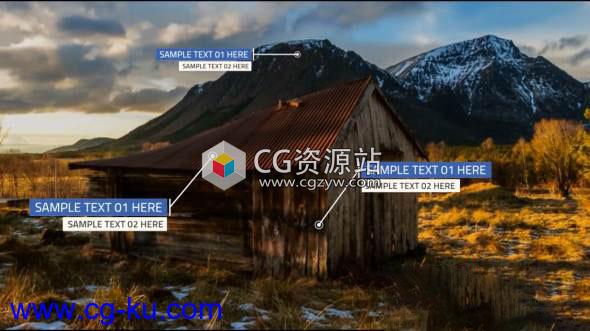 FCPX插件-双行文本呼叫指示线动画 Call Out Double Textline的图片1