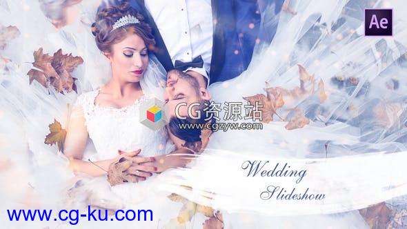 AE模板-优雅水墨过渡浪漫婚礼电子相册片头Wedding Slideshow的图片1