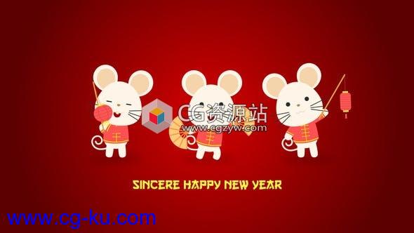 AE模板-2020鼠年农历新年片头Chinese New Year Greeting的图片1