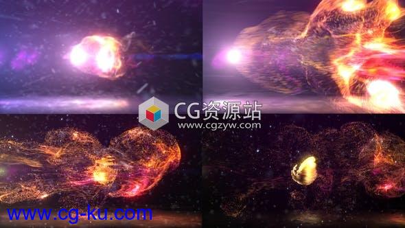 AE模板-多彩动态粒子飘散特效logo开场动画 Dynamic Particles Logo Reveal的图片1