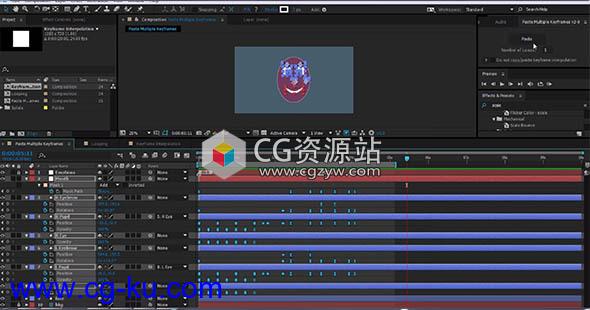 多图层关键帧复制AE脚本 Aescripts Paste Multiple Keyframes v2.0.6的图片1