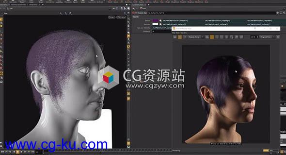 Houdini Redshift渲染器自定义着色器头发渲染教程的图片1