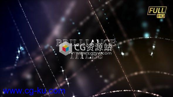 AE模板-时尚盛会电影婚礼水晶闪烁颁奖典礼宣传片头 Brilliance Titles Awards Titles的图片1