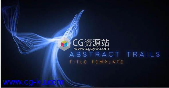 PR预设-动态抽象发光轨迹场景展示文字标题开场Abstract Trails的图片1