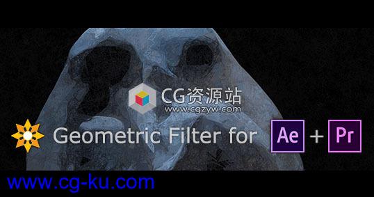 视频几何像素化模糊AE/PR插件 Aescripts Geometric Filter v1.0.1 Win破解版的图片1