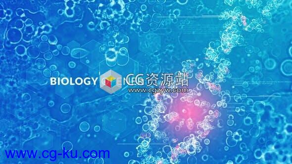 AE模板-科技感医疗生物细胞DNA链动态图形展示 Biology Opener的图片1