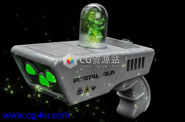 C4D科幻传送枪建模材质教程 Skillshare – Modeling and Texturing 3D Portal Gun Cinema 4D的图片1