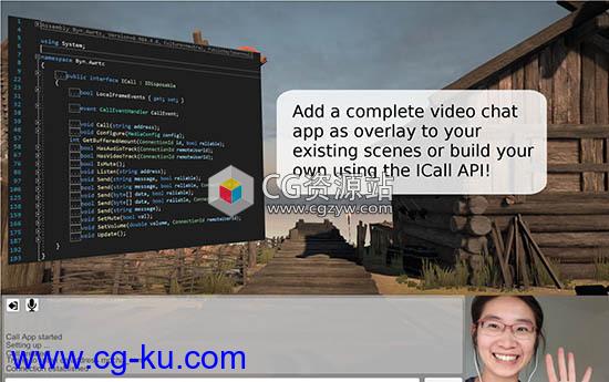 Unity视频聊天插件 WebRTC Video Chat 0.9843的图片1