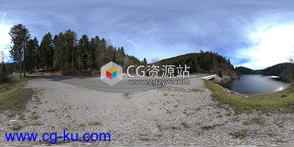 自然环境HDR贴图 Gumroad – Schwarztalsperre 16K HDRI with Backplates的图片1