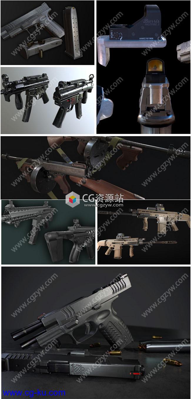 Maya游戏道具武器制作流程视频教程CGMA的图片2