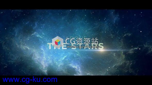 PR模板-宇宙太空星系背景天文学星空文字标题宣传片头的图片1