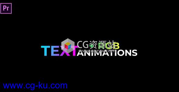 PR预设-9组时尚文字动画Text Animations + (RGB)的图片1