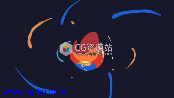 AE模板-手绘卡通液体标志Logo动画 Cartoon Liquid Logo的图片1