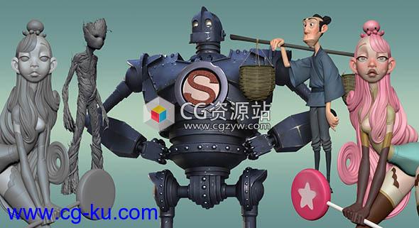 ZBrush个性游戏角色完整实例制作视频教程CGMA的图片1