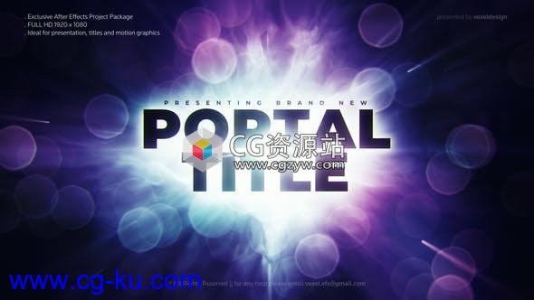 AE模板-电影预告片文字标题开场 Portal Cinematic Trailer的图片1