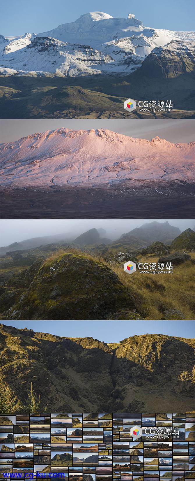 838组冰岛广阔山脉高清图片素材的图片2