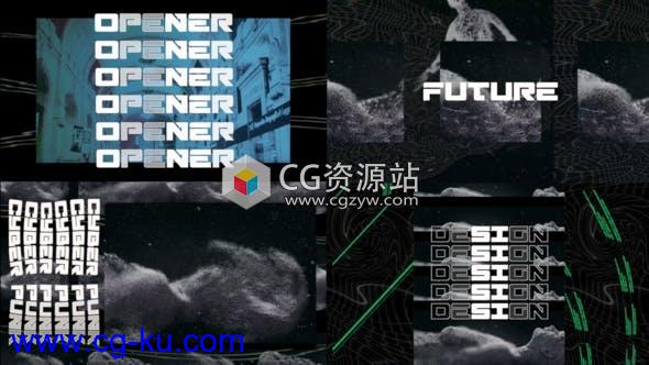 FCPX插件-现代动态故障风格文字标题开场的图片1