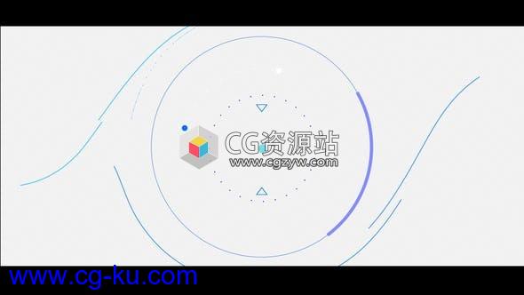 AE模板-动态快速图形介绍logo动画的图片1