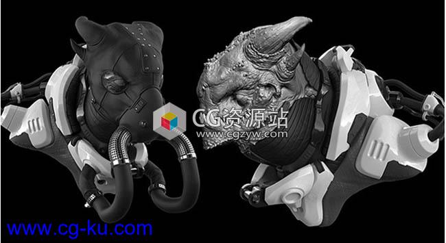 ZBrush2020数字雕刻大师级概念强化课程硬表面有机模型技能视频教程CGMA的图片1