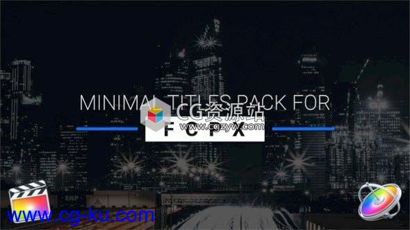 FCPX插件-9个独特简单文字标题字幕条动画的图片1