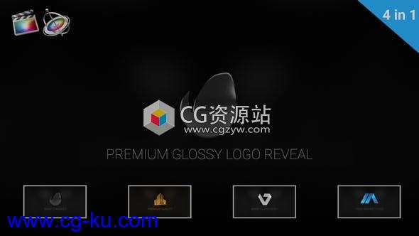 FCPX插件-三维金属质感反射Logo动画的图片1