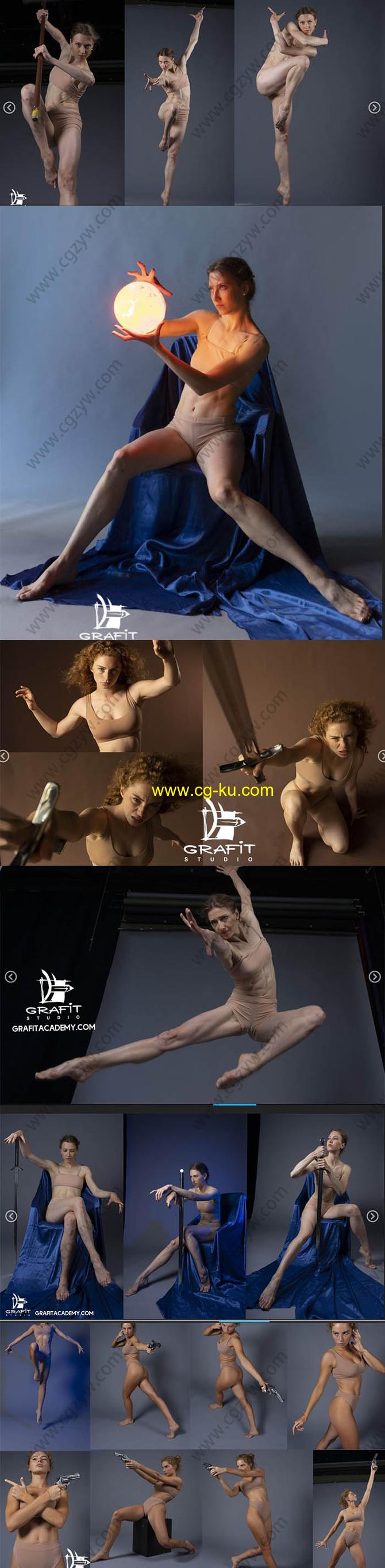 600张女性模特姿势造型艺术参考高清照片合集的图片2