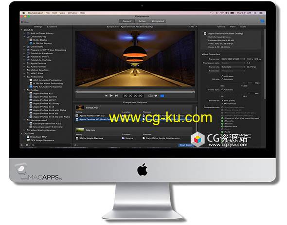 Apple Compressor v4.4.8 中文/英文/多语言破解版的图片1