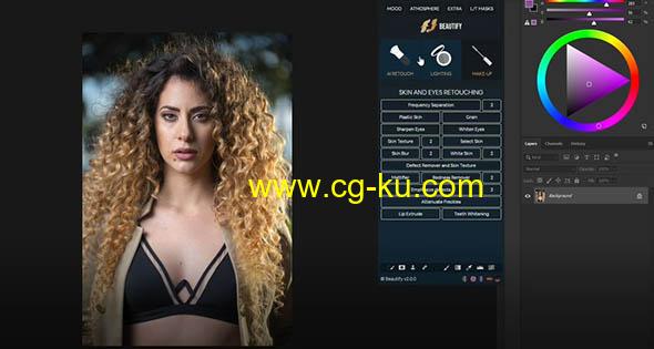 Photoshop人像磨皮美颜修饰润肤PS插件 Beautify 2.0.0 Win/Mac+使用教程的图片1
