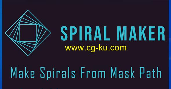 从蒙版路径创建螺旋图案动画AE脚本 AEScripts Spiral Maker v1.0.1 Win/Mac+使用教程的图片1