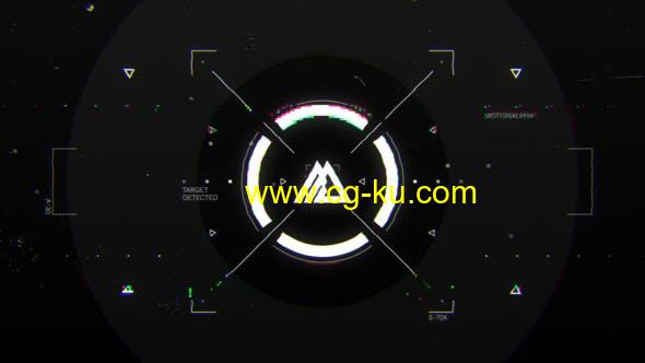 AE模板-科技感HUD标志Logo动画 Glitch HUD Logo的图片1