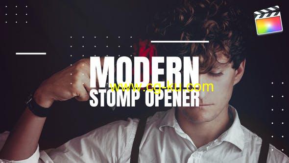 FCPX插件-创意快节奏业务产品推广图片文字快闪片头 Modern Stomp Opener的图片1