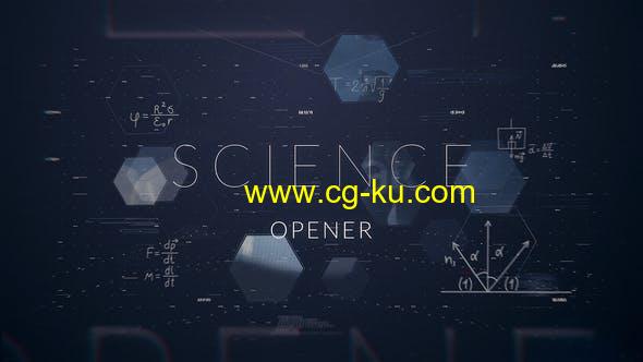 AE模板-科技感数学元素图片视频展示介绍开场 Science Opener的图片1