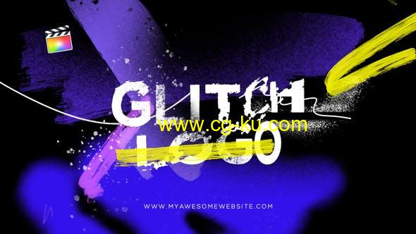 FCPX模板-街头涂鸦小故障介绍Logo动画片头 Glitch Logo Intro Grunge Distortion的图片1