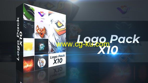 AE模板-10组4K三维商务简洁Logo动画 Logo Reveal Pack X10的图片1