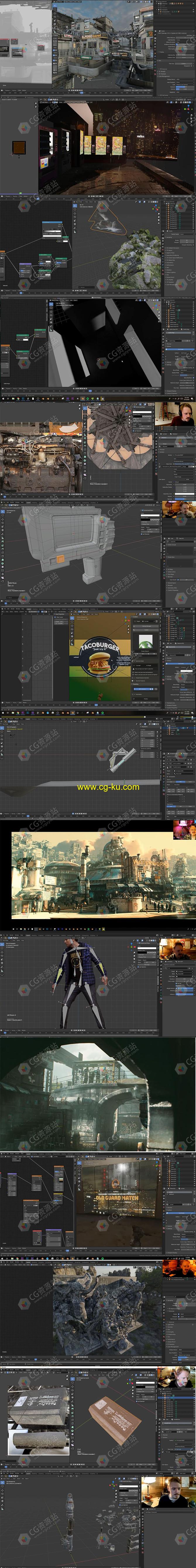 Blender大师级概念艺术设计训练视频教程合集的图片2