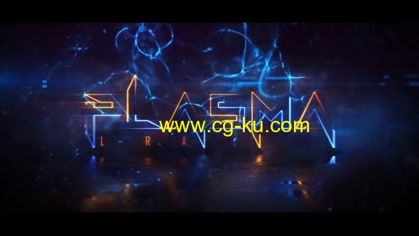 AE模板-科技感Logo光效描边动画 Plasma Logo Reveal的图片1