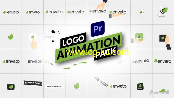 PR预设-32组卡通logo标志动画包 Logo Animation Pack for Premiere Pro的图片1