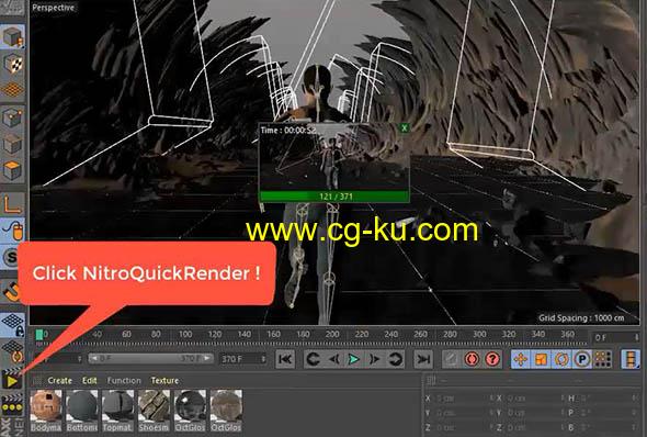 C4D渲染快速预览插件 NitroQuickRender v1.02 For Cinema 4D R15-R23的图片1