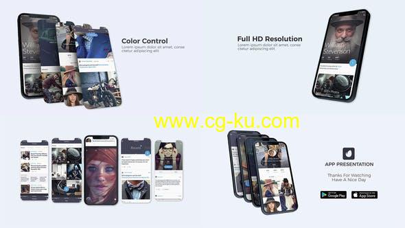 AE模板-iPhone手机应用程序APP宣传展示动画片头 App Presentation V2的图片1