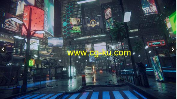 Unity黑暗之城2-赛博朋克包 Dark City2 – Cyberpunk Pack 1.2的图片1