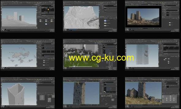 Houdini电影游戏程序化环境制作工作流程视频教程的图片1