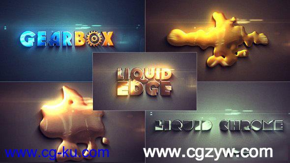 AE模板－动态液体标志汇聚logo演绎动画videohive-liquid-edge的图片1