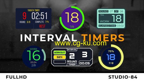 PR预设-复古间隔计时器时间表计时动画 Interval Timers的图片1