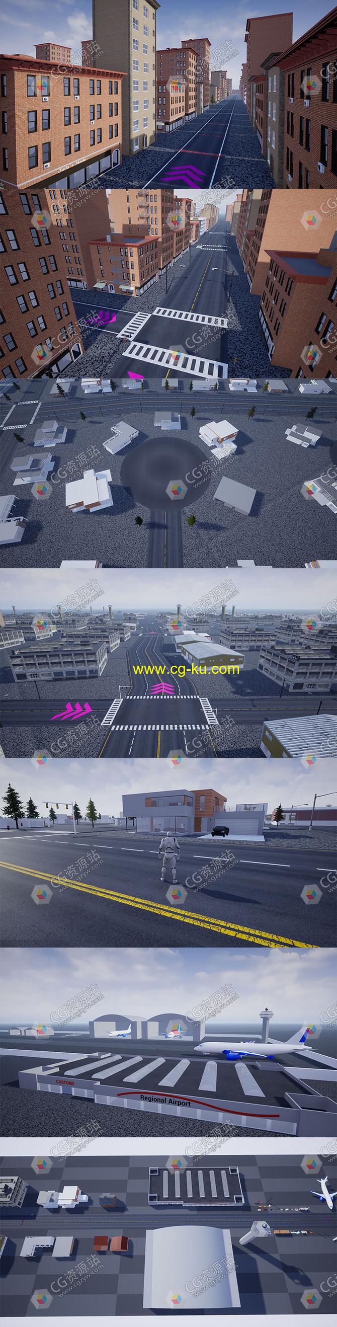 虚幻引擎UE4程序城市生成器 Procedural City Generator的图片1