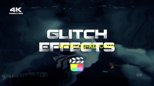 FCPX插件-30种时尚故障信号损坏毛刺特效预告片头 Glitch Effects的图片1