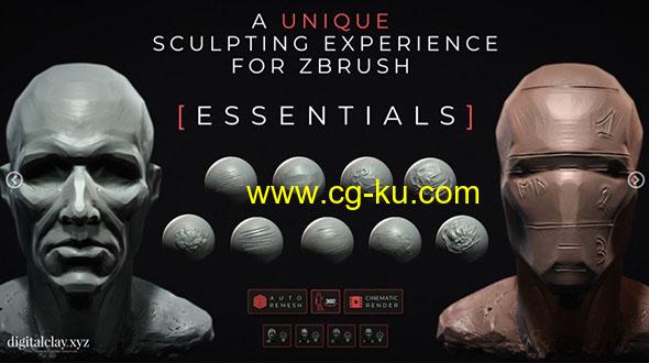 Zbrush 2021粘土人物雕塑角色数字雕刻工具包V1.2的图片1